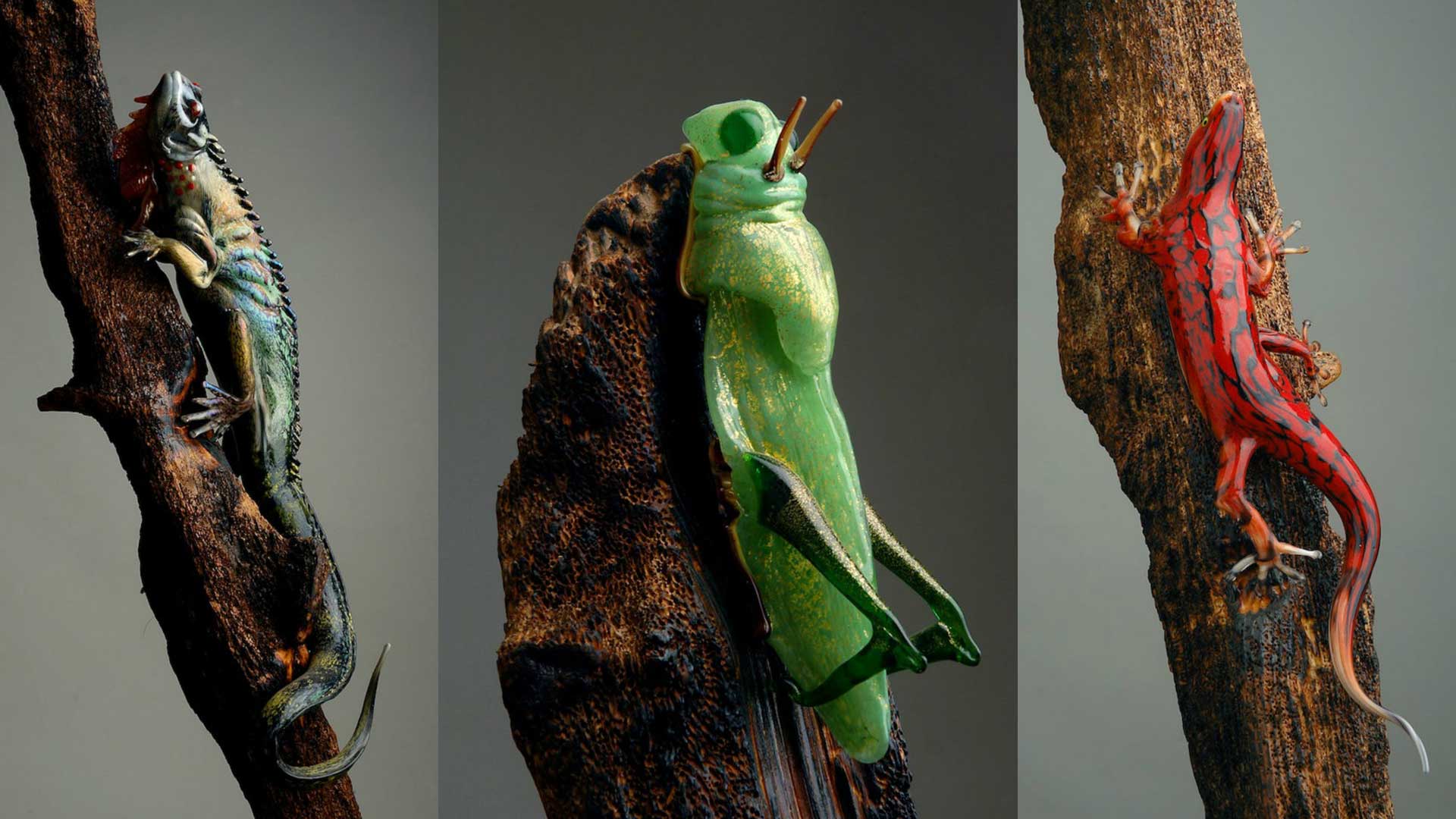 Pino Signoretto - Iguana - Grasshopper - Lizard