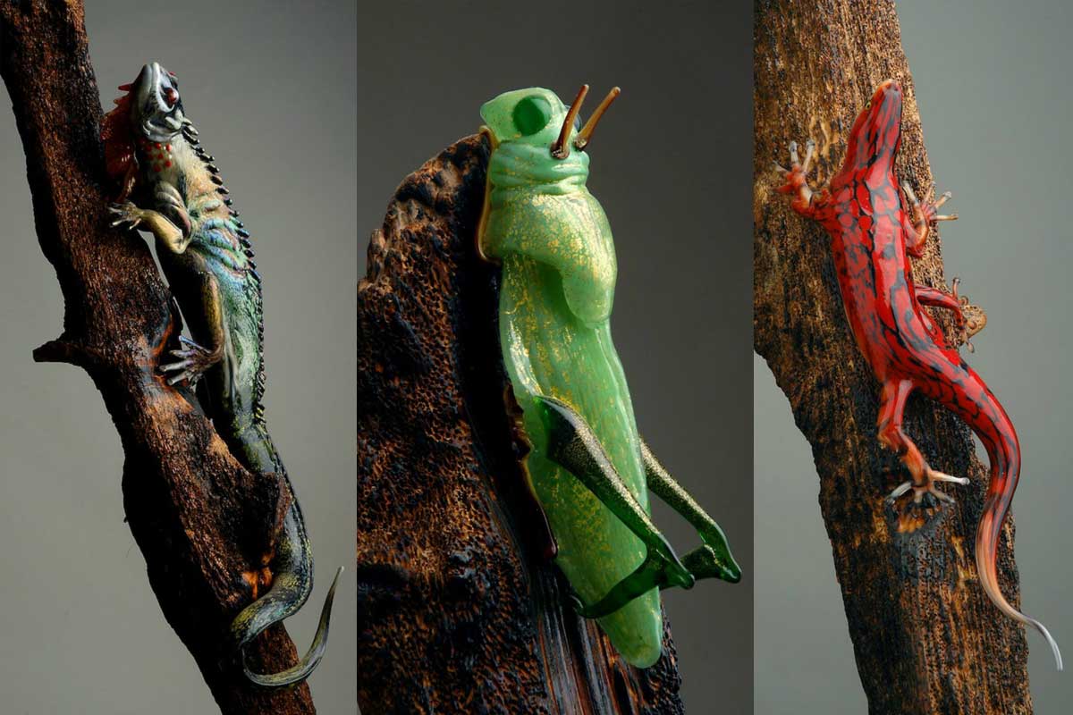 Pino Signoretto - Iguana - Grasshoper - Lizard